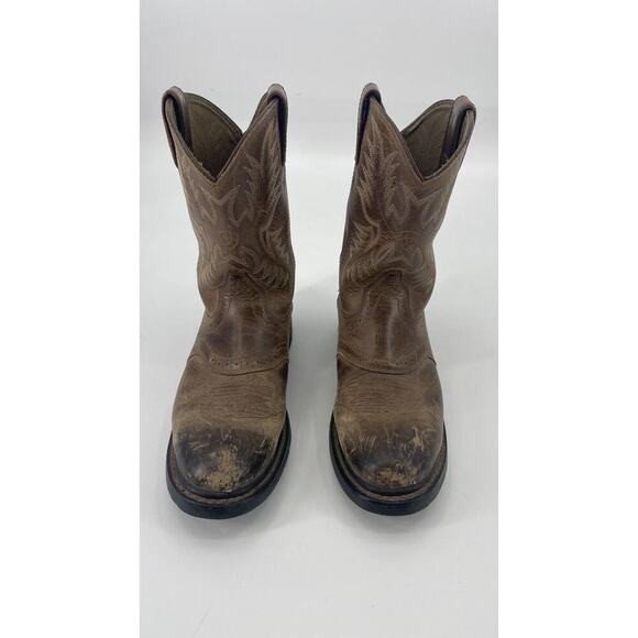 Ariat Challenger Men's 9.5D Western Cowboy Boots 10002504 Brown Rodeo Rancher - Picture 2 of 16